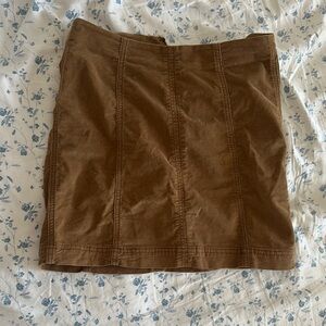 Free People Brown Mini Skirt Chic and Versatile